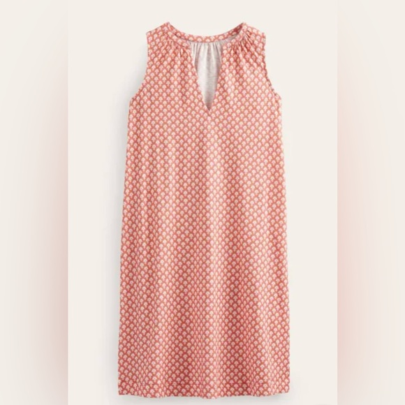 Boden Notch-Neck Jersey Dress - Picture 1 of 5